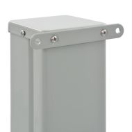 Прибираща се дворна странична тента, 120x300 см, кафява