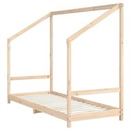 Рамка за детско легло 2x(80x200) см масивна борова дървесина