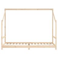 Рамка за детско легло 2x(80x200) см масивна борова дървесина