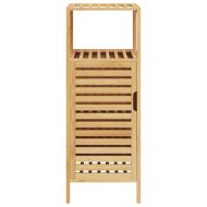 Шкаф за баня с рафт 36x33x87 см бамбук
