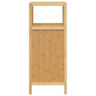 Шкаф за баня с рафт 36x33x87 см бамбук