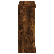 Сайдборд с LED светлини, oпушен дъб, 81x37x100 см