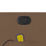 Масажен наклоняем стол, кафяв, текстил