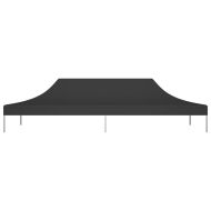 Покривало за парти шатра, 6x3 м, черно, 270 г/м²