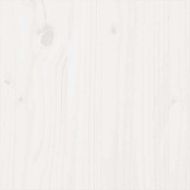 Рамка за легло, бяла, масивно дърво, 120х200 см