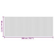 Килим, правоъгълен, натурален, 80x200 см, бамбук