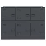 Бюфет, антрацит, 99x39x73 см, стомана