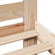 Рамка за легло без матрак, 180x200 см, масивна чамова дървесина