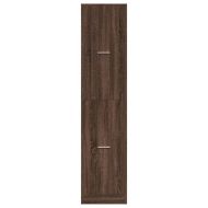 Шкаф органайзер, кафяв дъб, 40x41x174,5 см, инженерно дърво