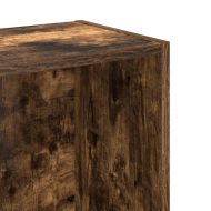Библиотека, опушен дъб, 80x24x76 см, инженерно дърво