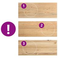 Прозоречни первази, 2 бр, 100x40x2 см, необработен масивен дъб