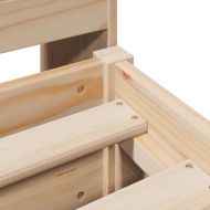 Рамка за легло без матрак, 180x200 см, масивна чамова дървесина