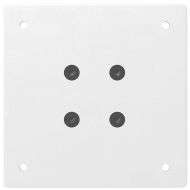 Крака за бар маса, 4 бр., бели, 100-102 см, стомана