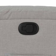 Изправящ реклайнер стол, облачно сив, текстил