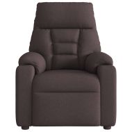 Масажен наклоняем стол, тъмнокафяв, текстил
