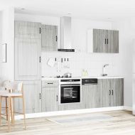 Комплект кухненски шкафове от 7 части Kalmar, инженерно дърво