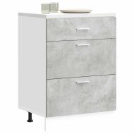 Кухненски шкаф "Lyon" сив бетон, инженерно дърво