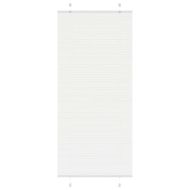 Плисирана щора Бяла 90x200 cm Ширина на плата 89,4 cm Полиестер