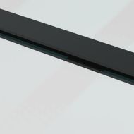 Плъзгаща се врата с обков 76x205 см ESG стъкло и алуминий