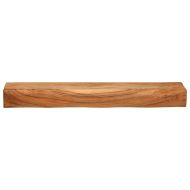 Стенни рафтове, 2 бр, 80x17x8 см, акациево дърво масив