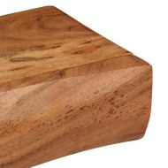 Стенни рафтове, 2 бр, 80x17x8 см, акациево дърво масив