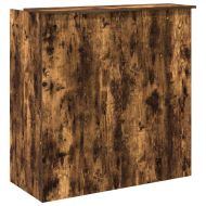 Приемно бюро, опушен дъб, 100x50x103,5 см, инженерно дърво