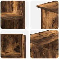 Приемно бюро, опушен дъб, 100x50x103,5 см, инженерно дърво