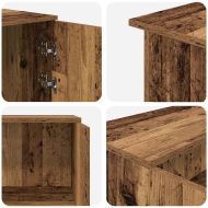 Приемно бюро, старо дърво, 155x50x103,5 см, инженерно дърво