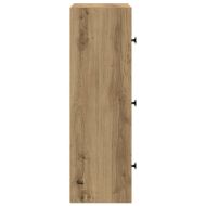 Библиотека, дъб артизан, 40x24x77 см, инженерно дърво