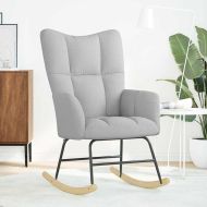 люлеещ се стол Cloud Grey Fabric