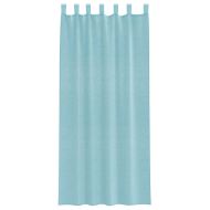 Пердета от воал с прът джобове, 2 бр, тюркоаз