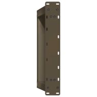 Крака за масичка за кафе, U-образни, 2 бр., естествена стомана, 60 x (42-43) см, стомана