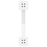 Крака за масичка за кафе, X-образни, 2 бр., бели, 50 x (30-31) см, стомана