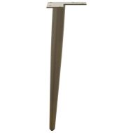 Крака за масичка за кафе, конична форма, 4 бр., естествена стомана, 30-31 см, стомана