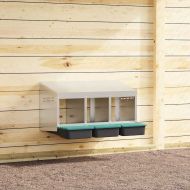 Кутия за пилета с 3 отделения, за стенен монтаж, поцинкована стомана