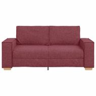 Двуместен диван, бордо, 180x78x84 см, плат