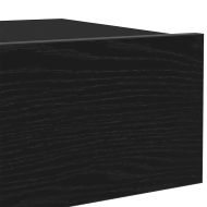 ТВ шкафове с LED осветление, 2 бр., черен дъб, 60x35x15,5 см