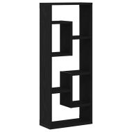 Стенен рафт, черен дъб, 36x16x90 см, инженерно дърво