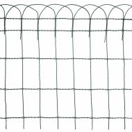 Ограда за тревни площи, прахово боядисана тел, 10х0,65 м