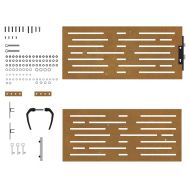 Градинска порта 85x100 см, кортенова стомана, квадратен дизайн