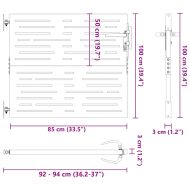 Градинска порта 85x100 см, кортенова стомана, квадратен дизайн