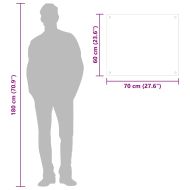 Кухненски гръб, бял, 70x60 см, закалено стъкло