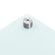 Кухненски гръб, бял, 80x40 см, закалено стъкло