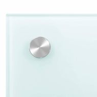 Кухненски гръб, бял, 80x50 см, закалено стъкло