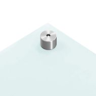 Кухненски гръб, бял, 80x60 см, закалено стъкло