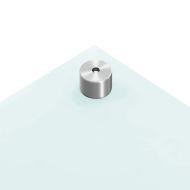 Кухненски гръб, бял, 90x40 см, закалено стъкло