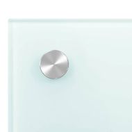 Кухненски гръб, бял, 90x60 см, закалено стъкло