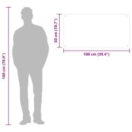 Кухненски гръб, черен, 100x50 см, закалено стъкло