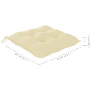 Градински столове 8 бр с възглавници тиково дърво масив