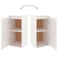 ТВ шкафове, 5 бр, бели, бор масив